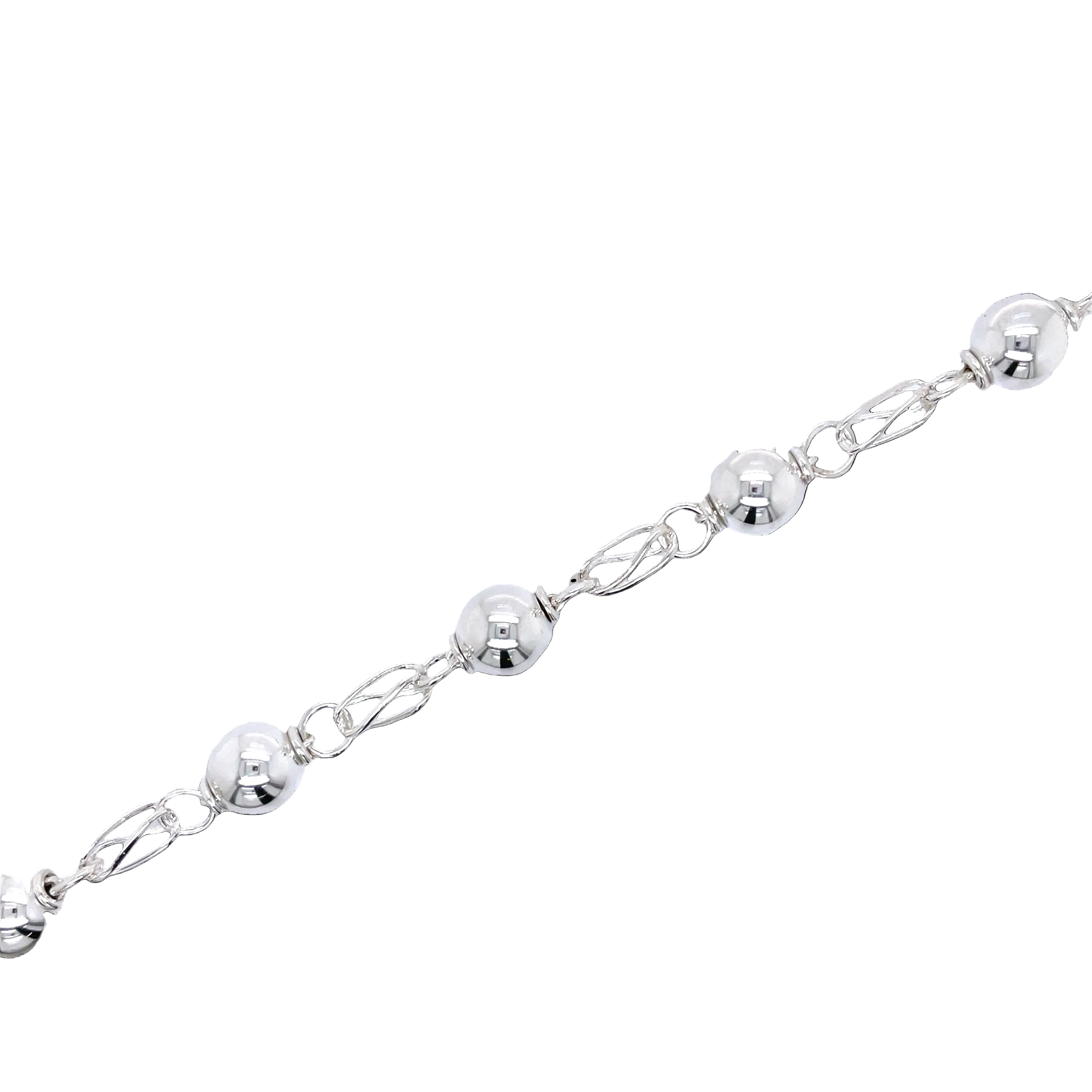 Sterling Silver 50cm Ball and Chain Necklace