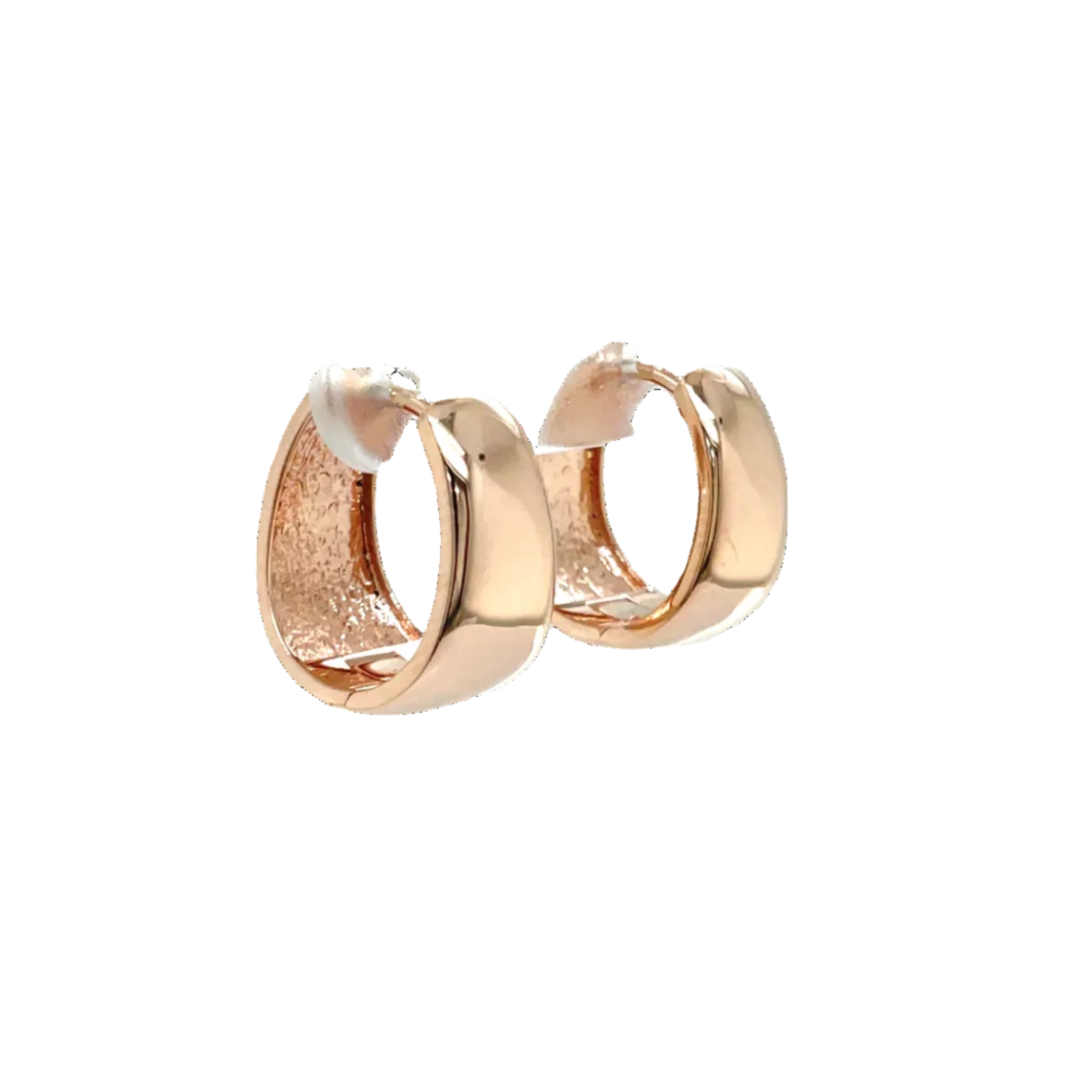 9ct Rose Gold Tapered Huggies