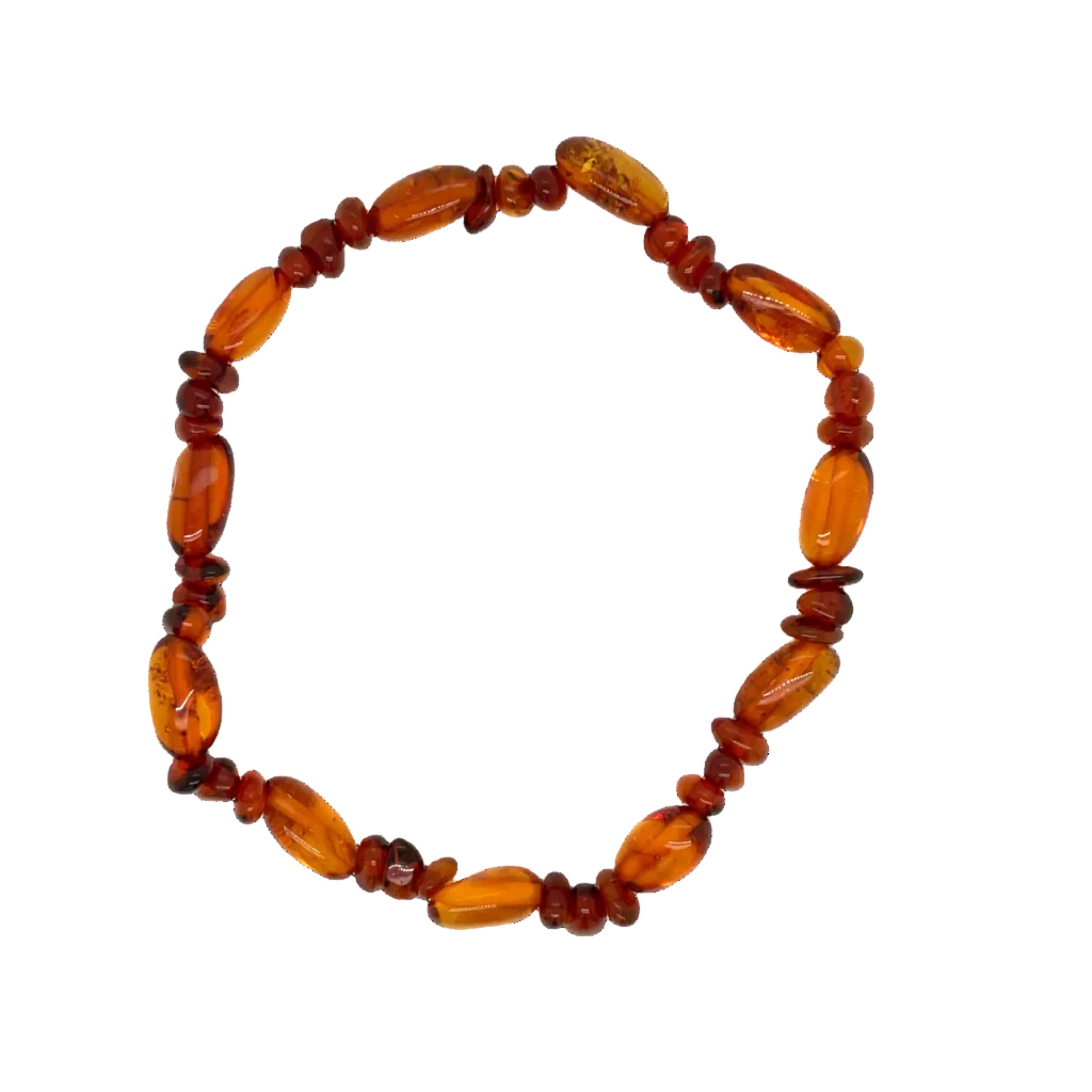 Patterned Amber Elastic Bracelet