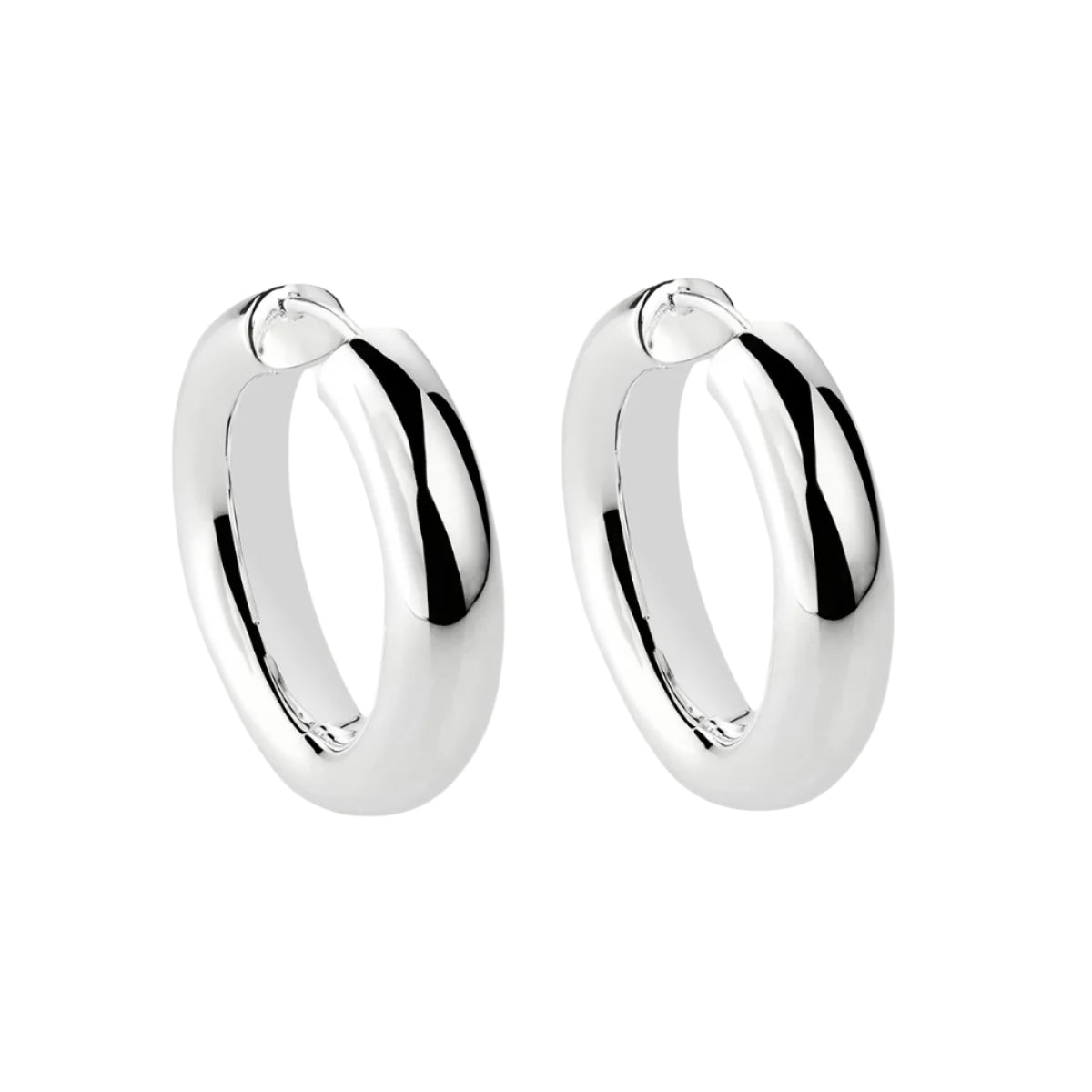 NAJO Little Mama Silver Hoop Earrings