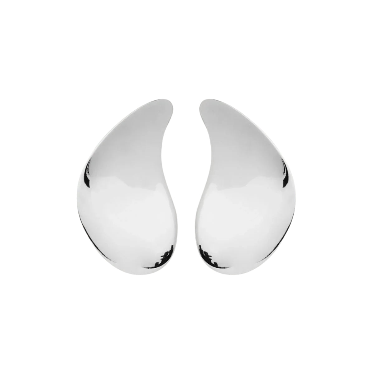 NAJO Circadian Leaf Silver Stud Earrings