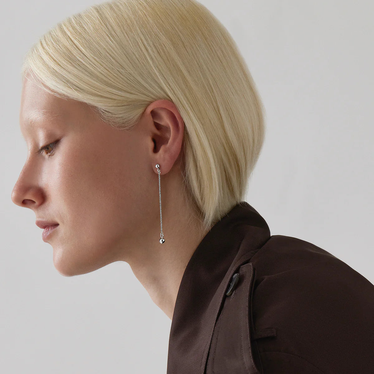 NAJO Sunbeam Silver Stud Drop Earrings