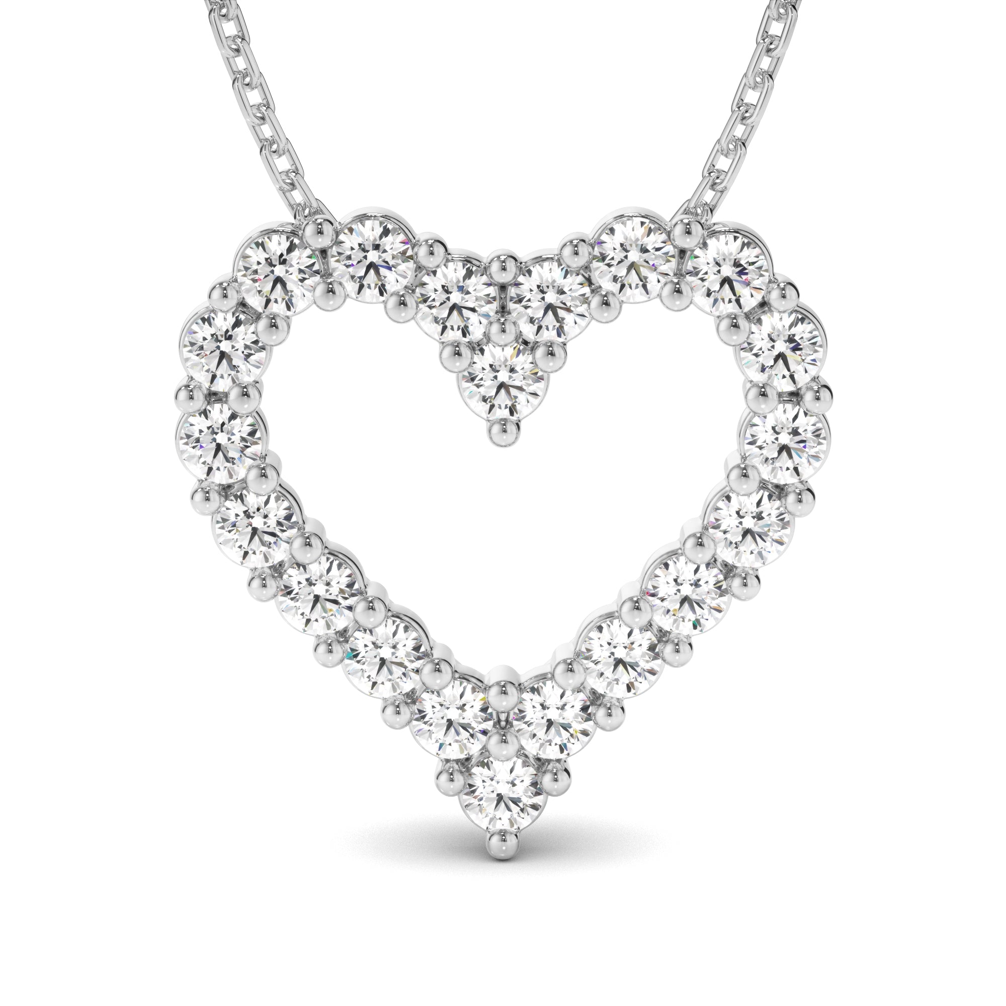 Diamond Heart-Shaped Pendant