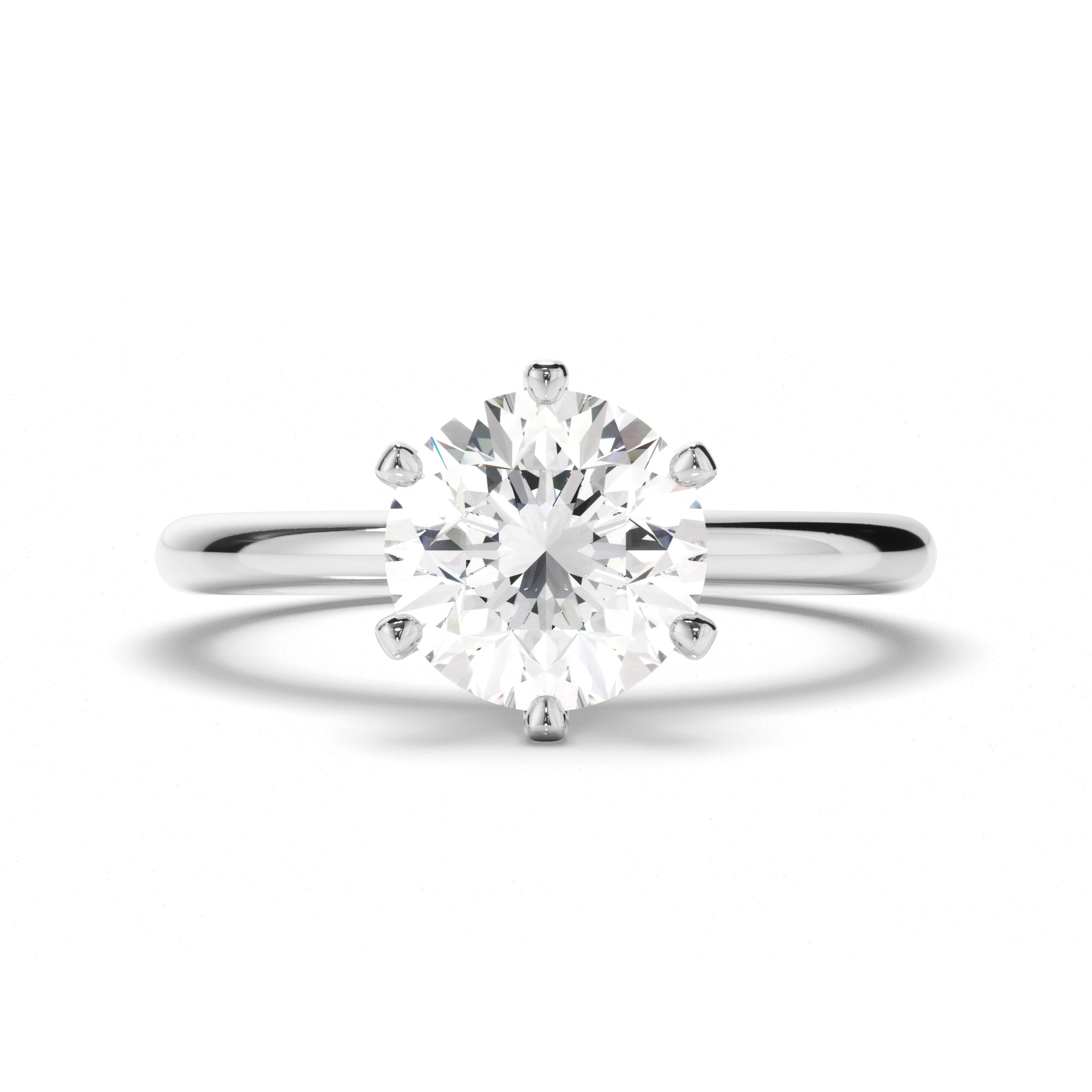 [TEST] Round Brilliant Cut Diamond Solitaire Engagement Ring