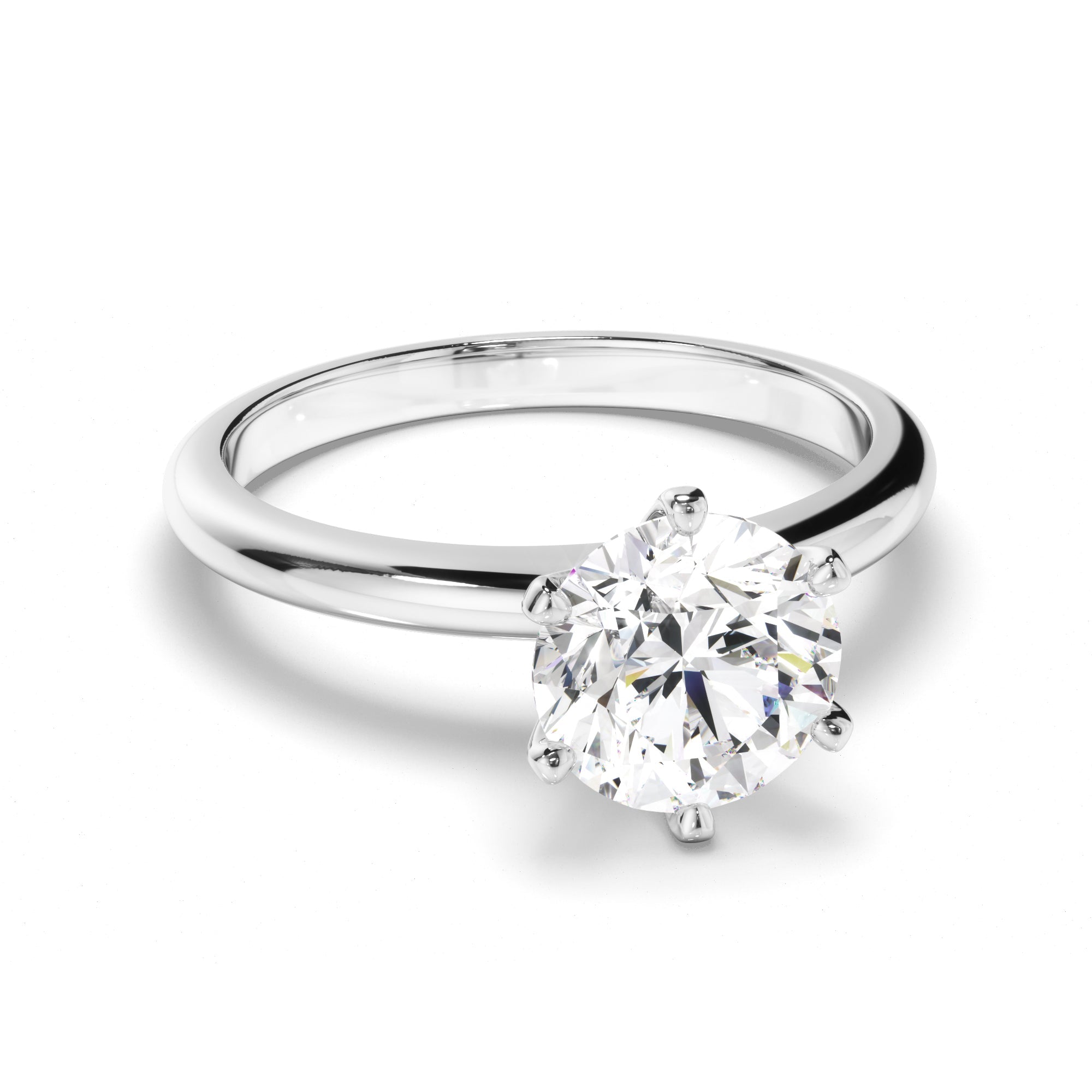 [TEST] Round Brilliant Cut Diamond Solitaire Engagement Ring