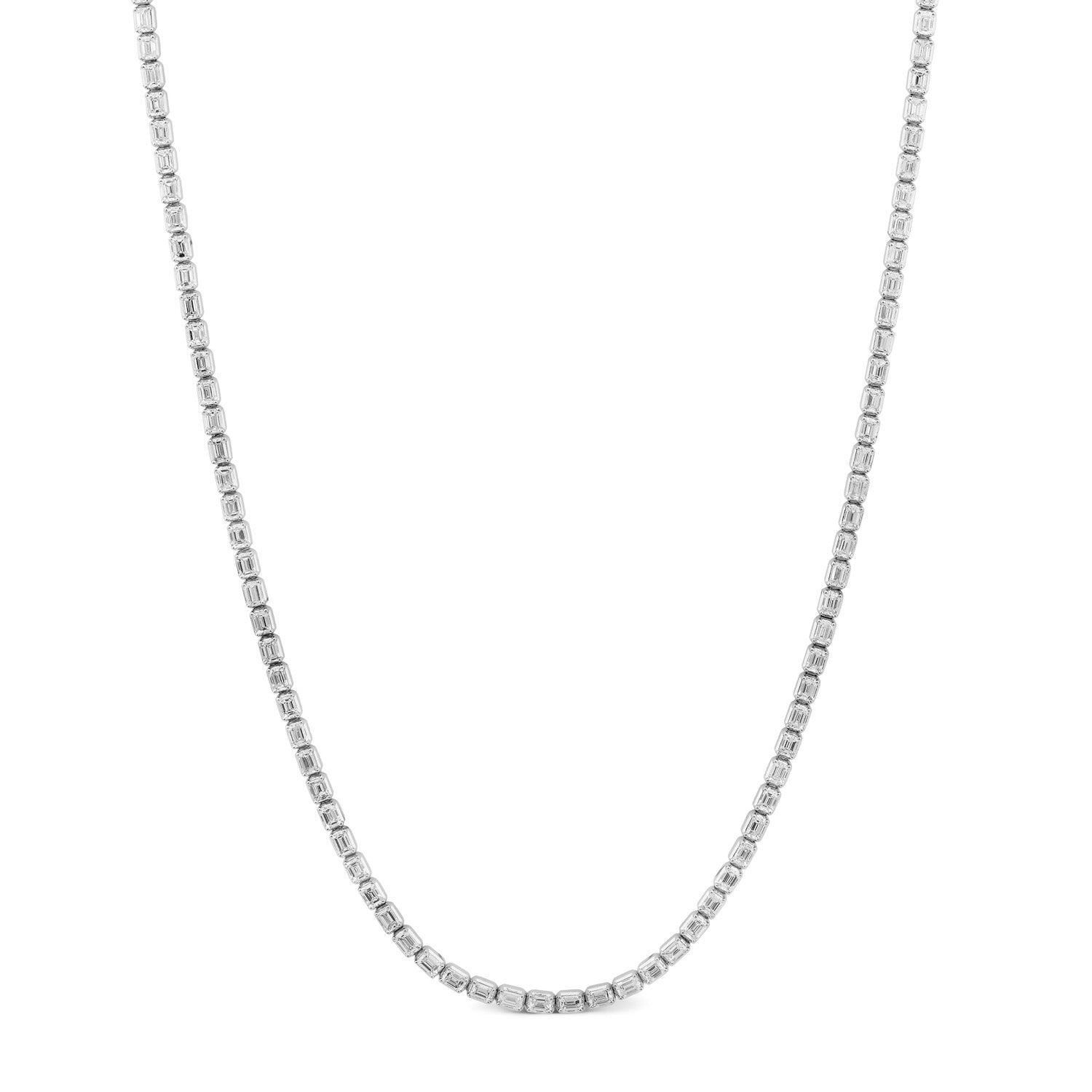 8.00ct Lab Grown Diamond Necklace in 18ct White Gold
