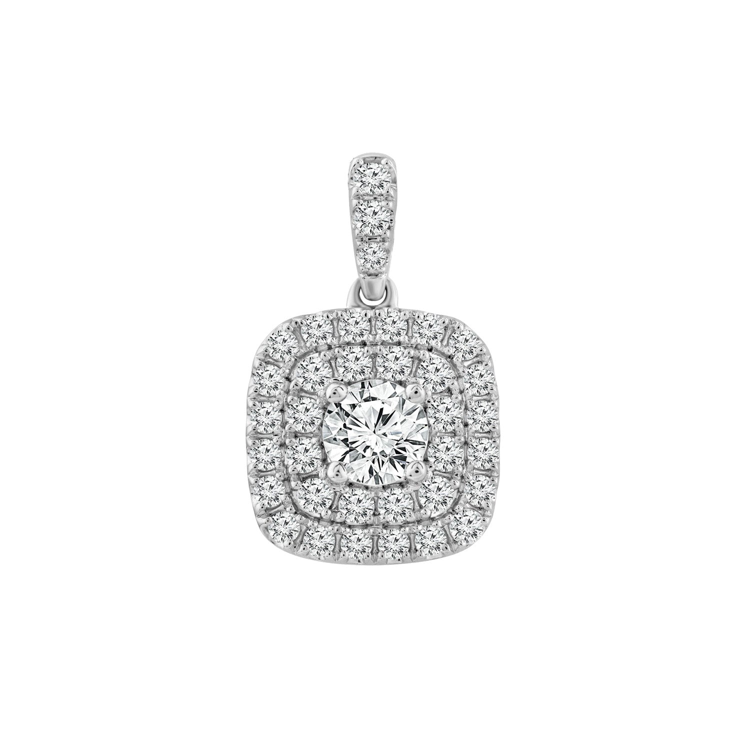 1.00ct Lab Grown Diamond Pendant in 18ct White Gold