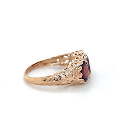 Rose Gold Ruby Ring