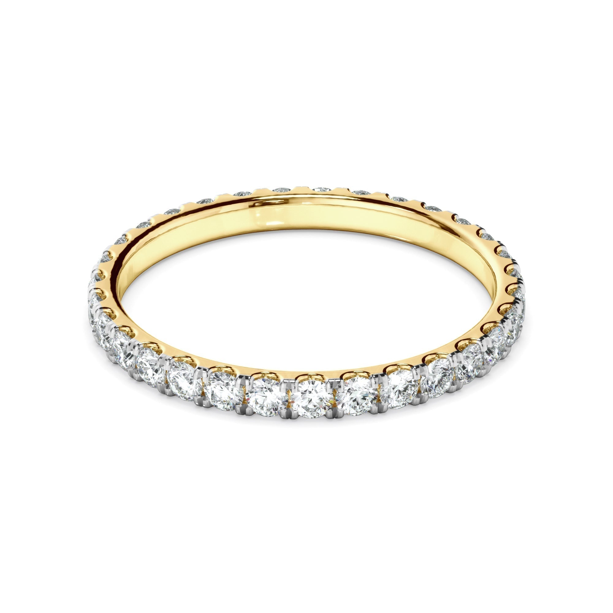 Diamond Claw Set Eternity Wedding Ring