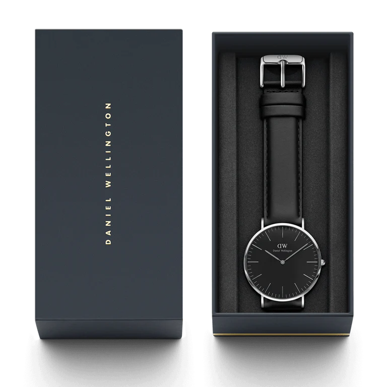 Daniel Wellington Classic Sheffield Black Silver Watch