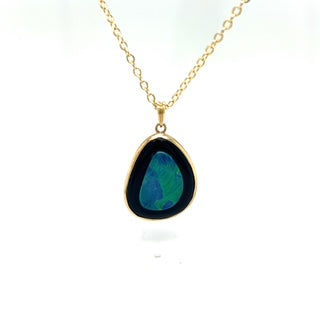 Yellow Gold Opal Pendant