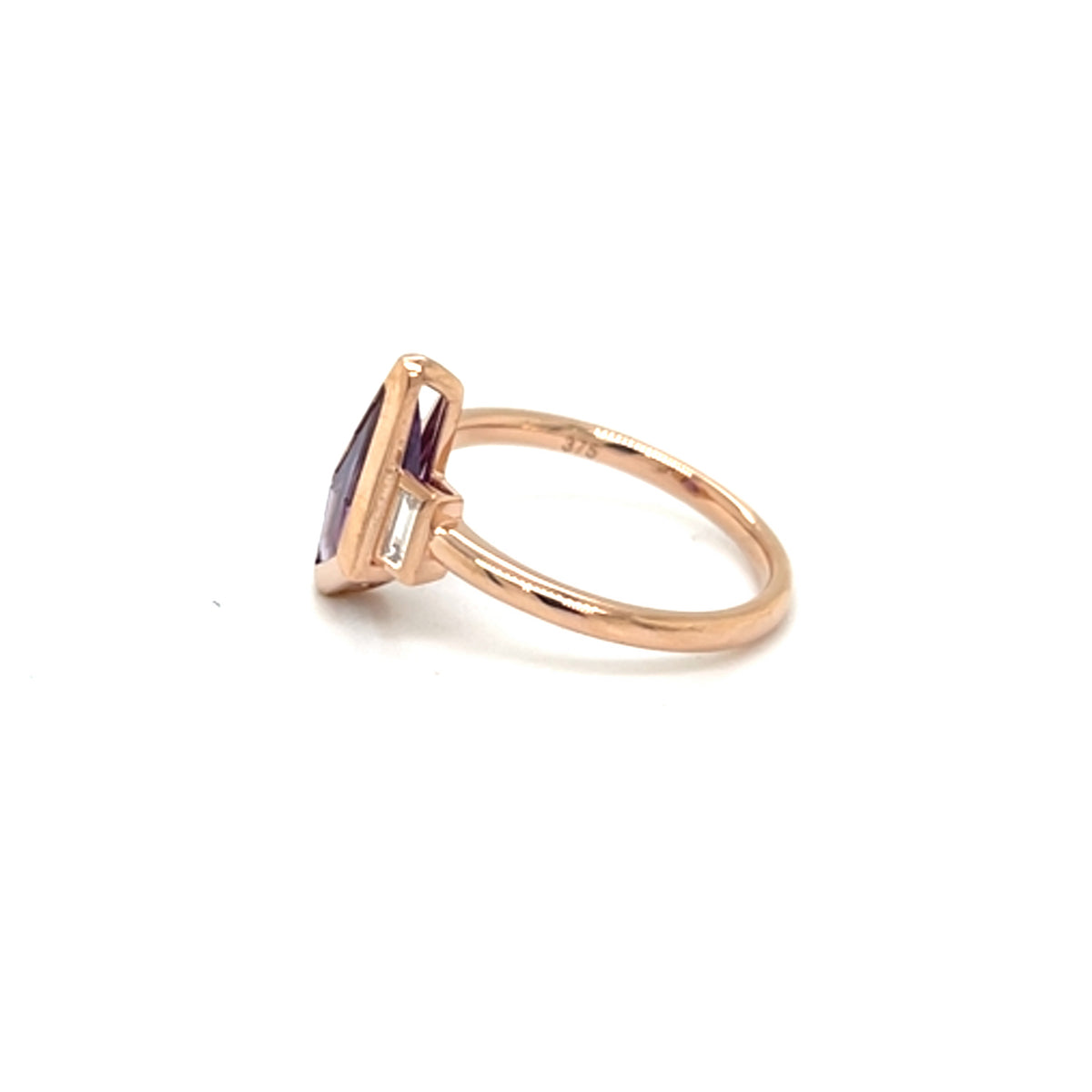 Rose Gold Amethyst Ring