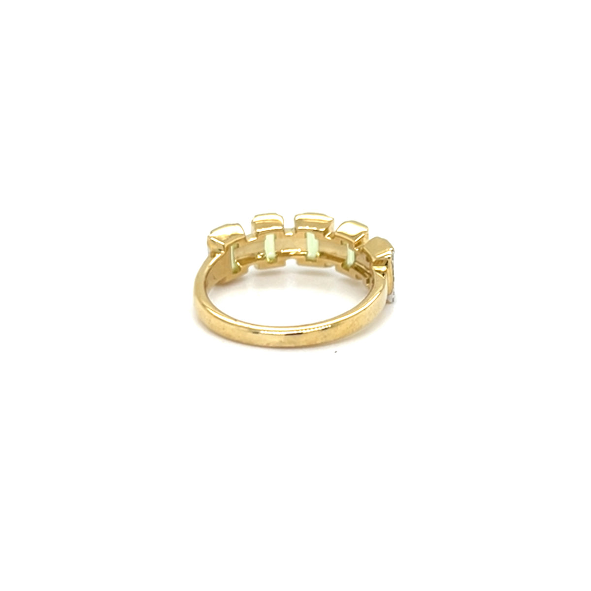Yellow Gold Peridot Ring