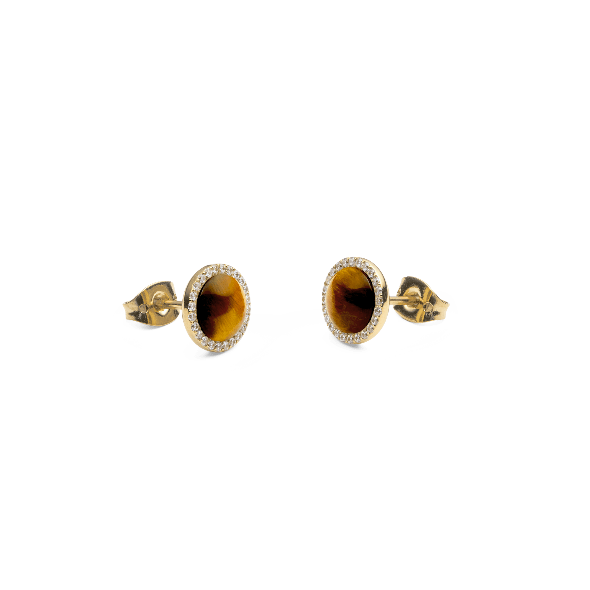 Daniel Wellington Audrey Earrings Tiger Eye Gold