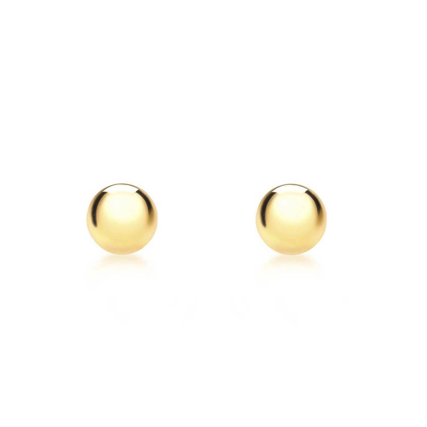 9ct Yellow Gold 3mm Polished Ball Stud Earrings