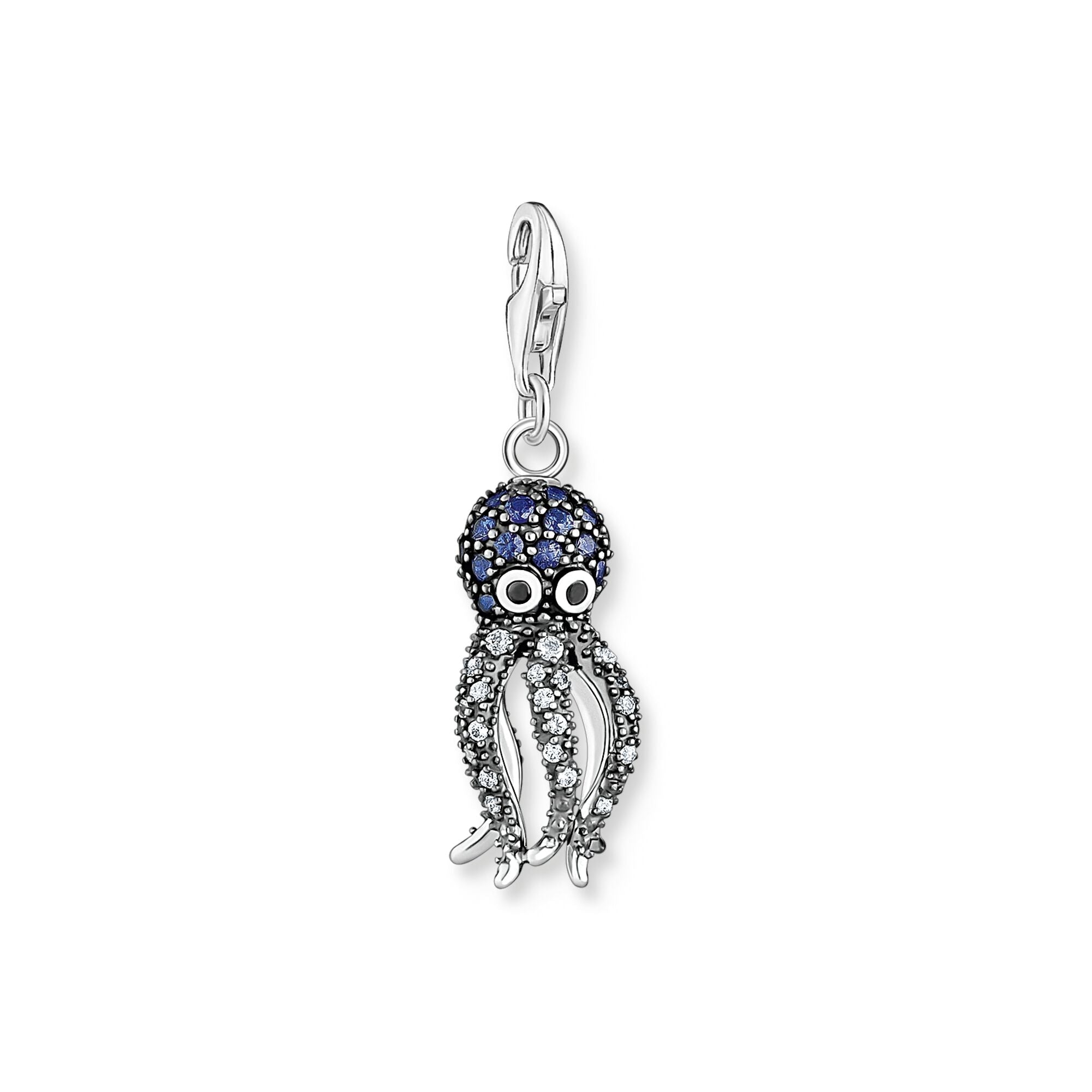 Thomas Sabo Charm Pendant Octopus with Blue Stones