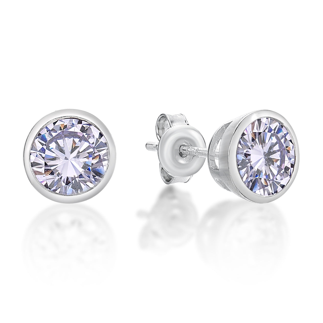 Sterling Silver June Birthstone Earrings
