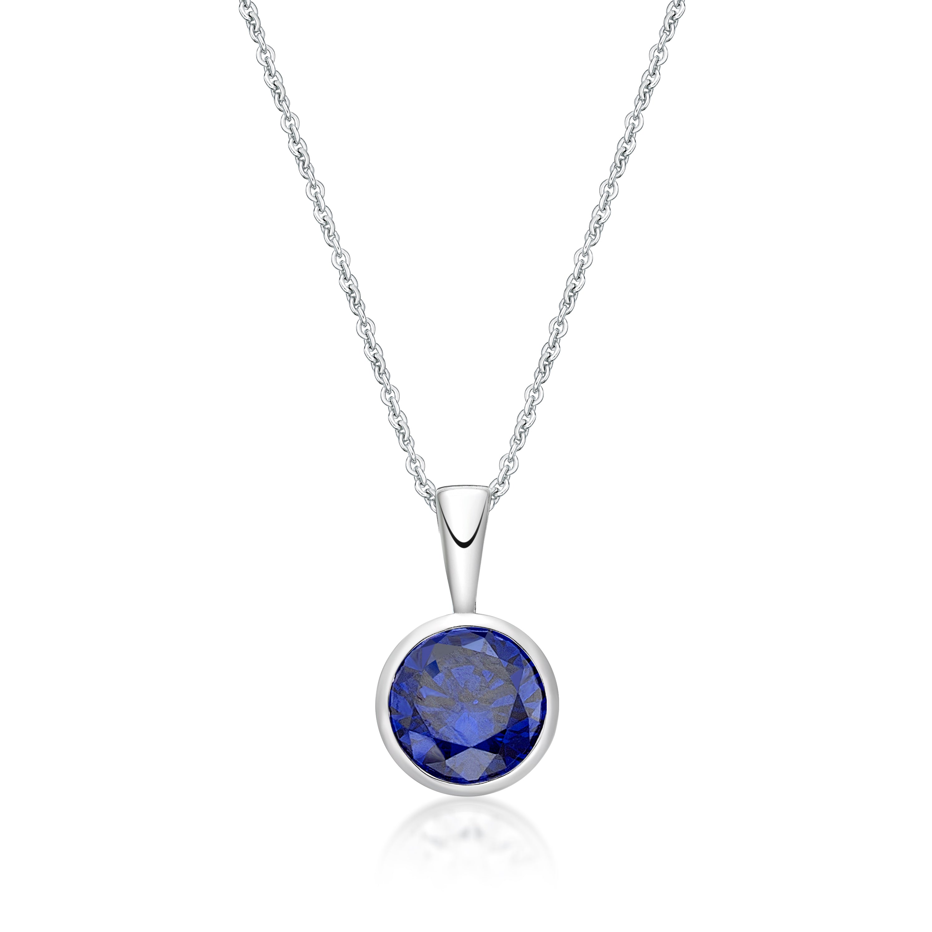 Sterling Silver February Birthstone Pendant and Chain