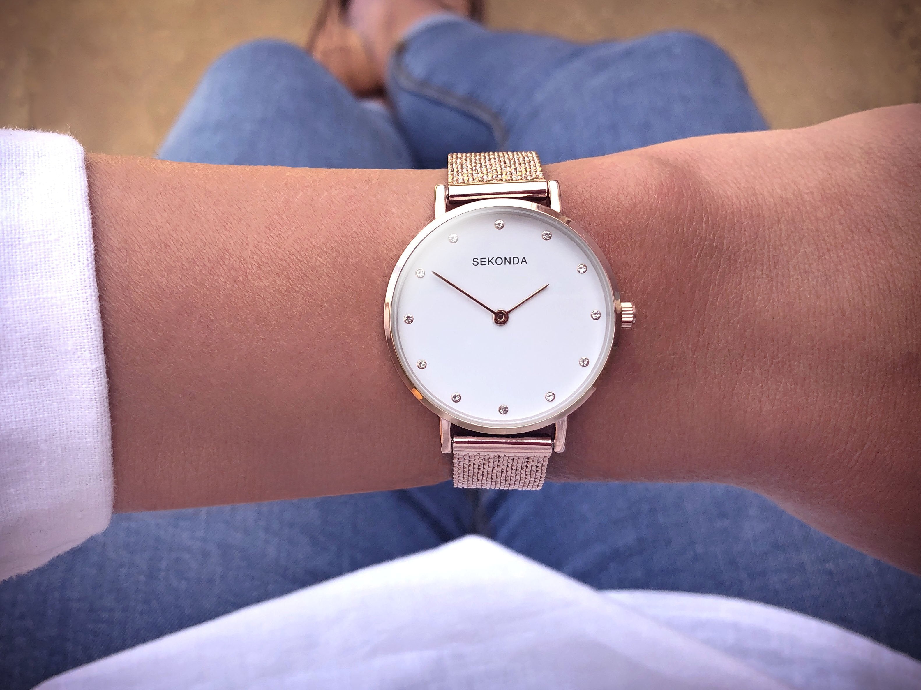 Sekonda Editions Women’s Rose Gold Milanese Bracelet Watch SK40027