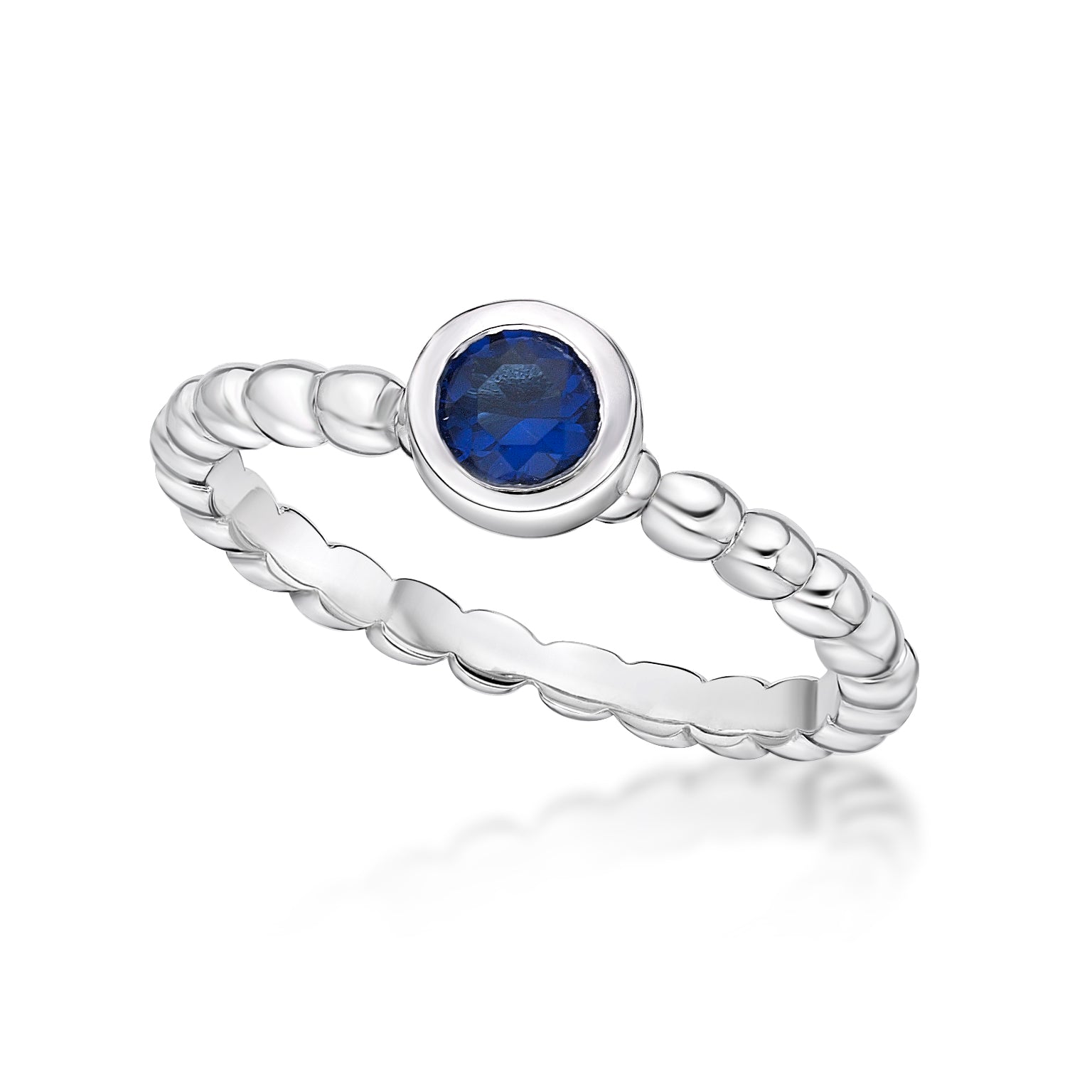 Sterling Silver September Birthstone Ring