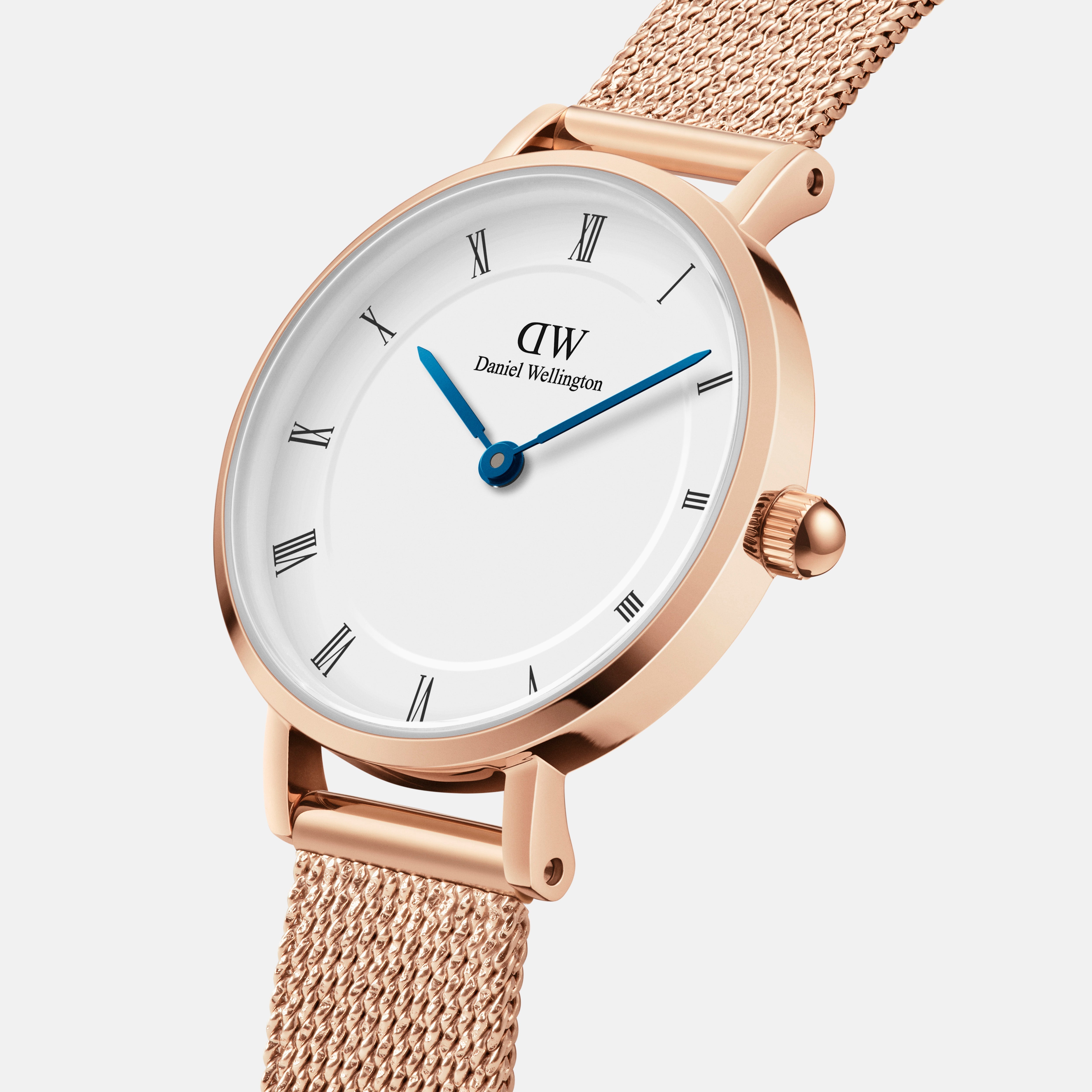 Daniel Wellington Petite Roman Numerals 28 Melrose Rose Gold White Watch
