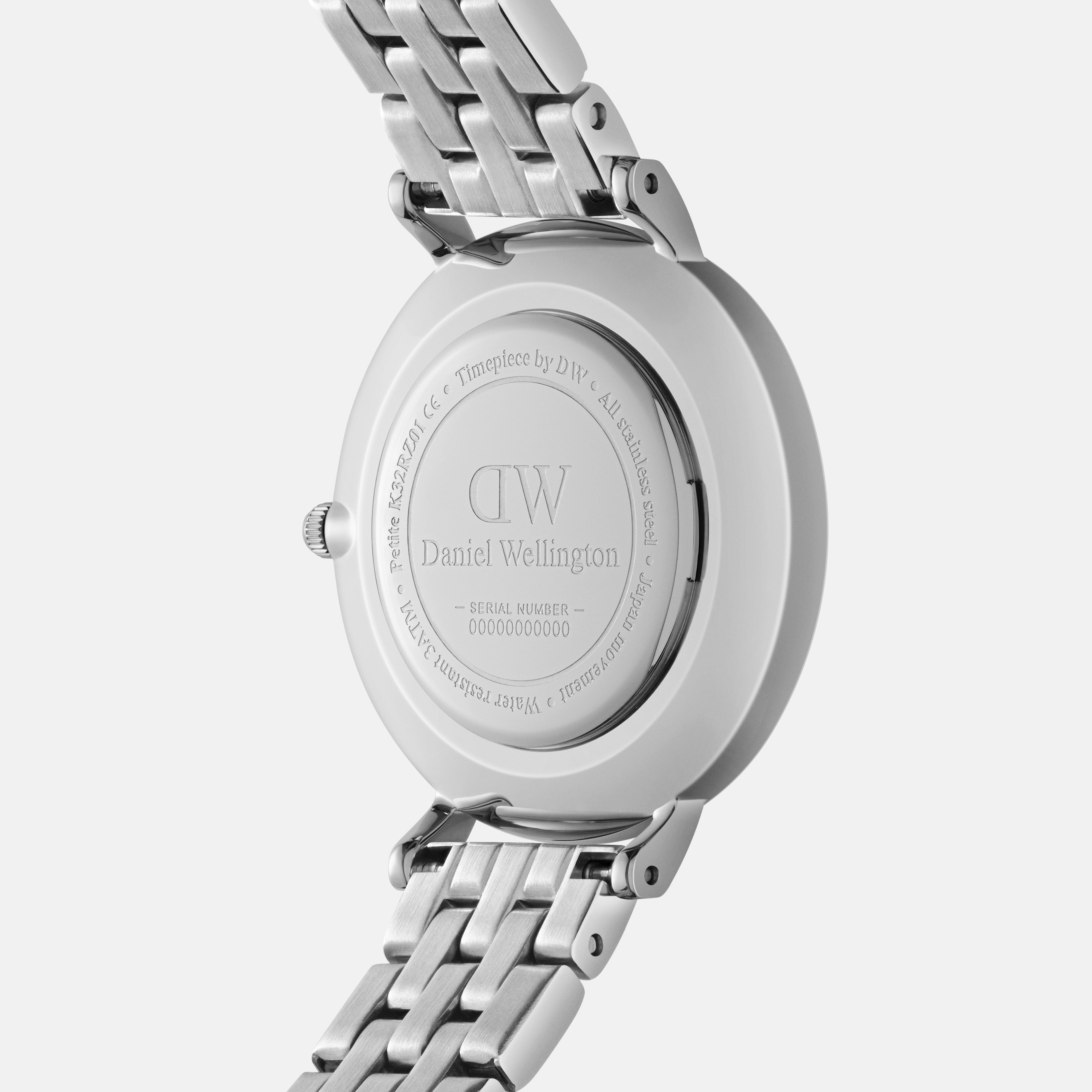 Daniel Wellington Petite Roman Numerals 28 5-Link Silver White Watch