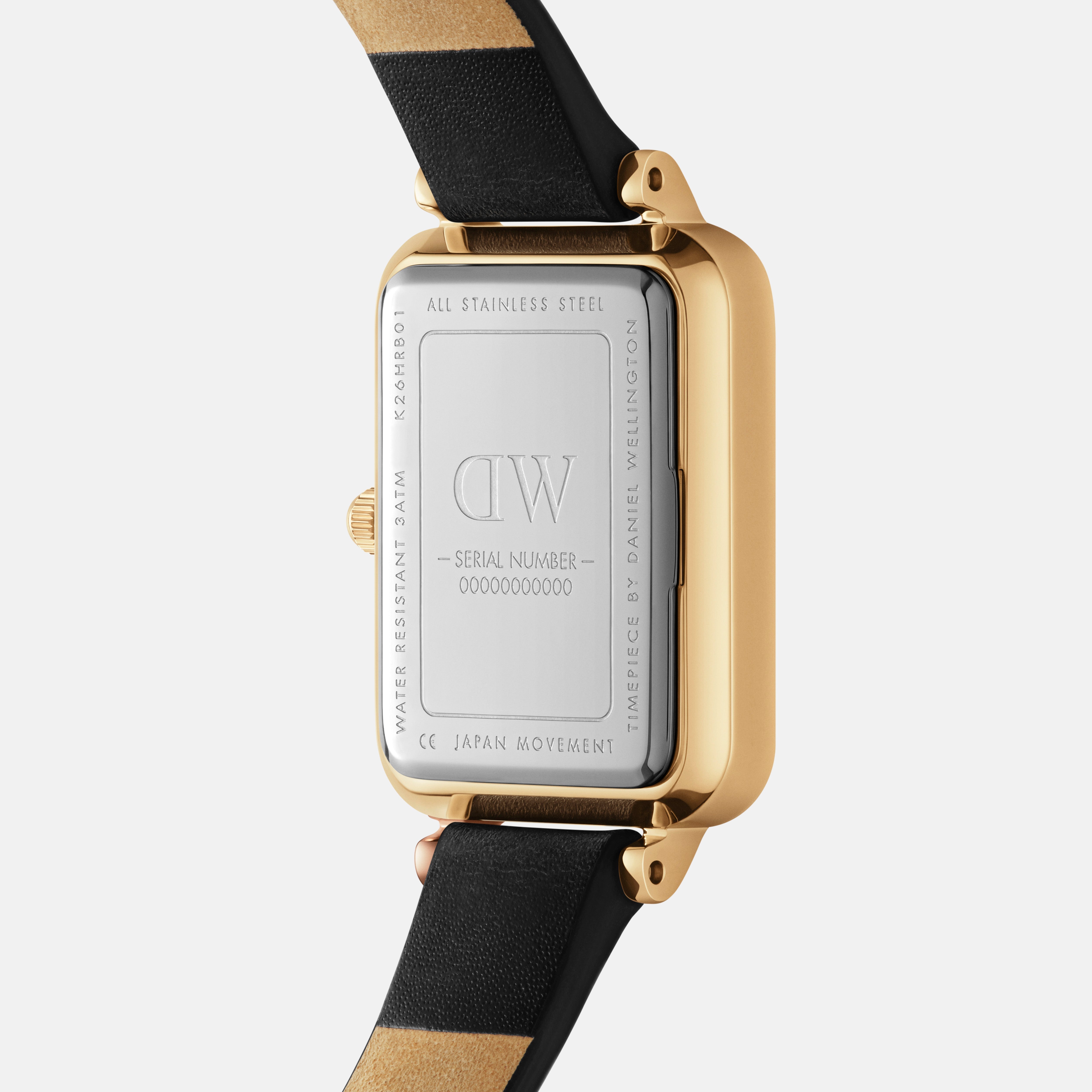 Daniel Wellington Quadro Roman Numerals 20x26 Sheffield Gold White Watch