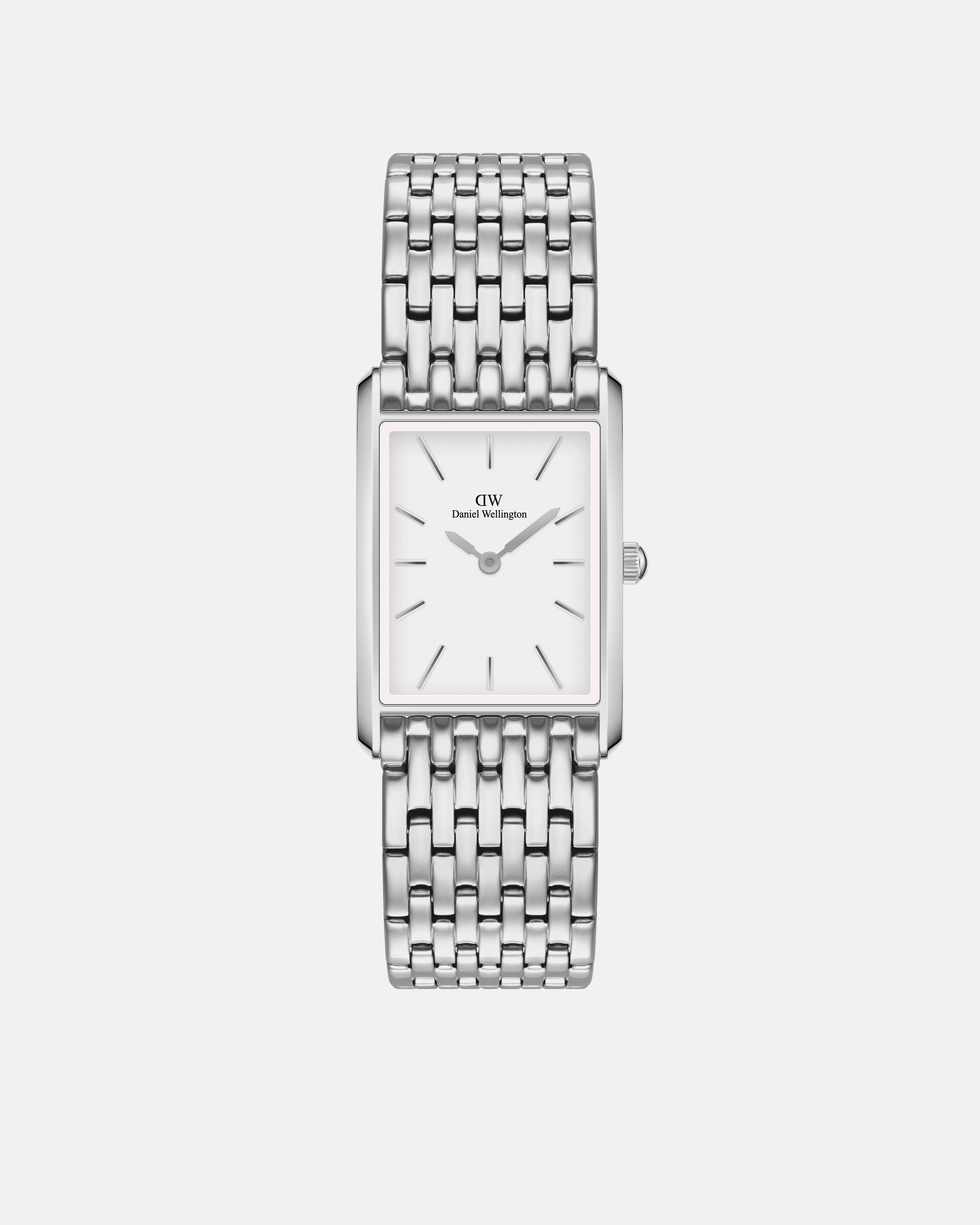 Daniel Wellington Bound 32x22 9-Link Silver White Watch