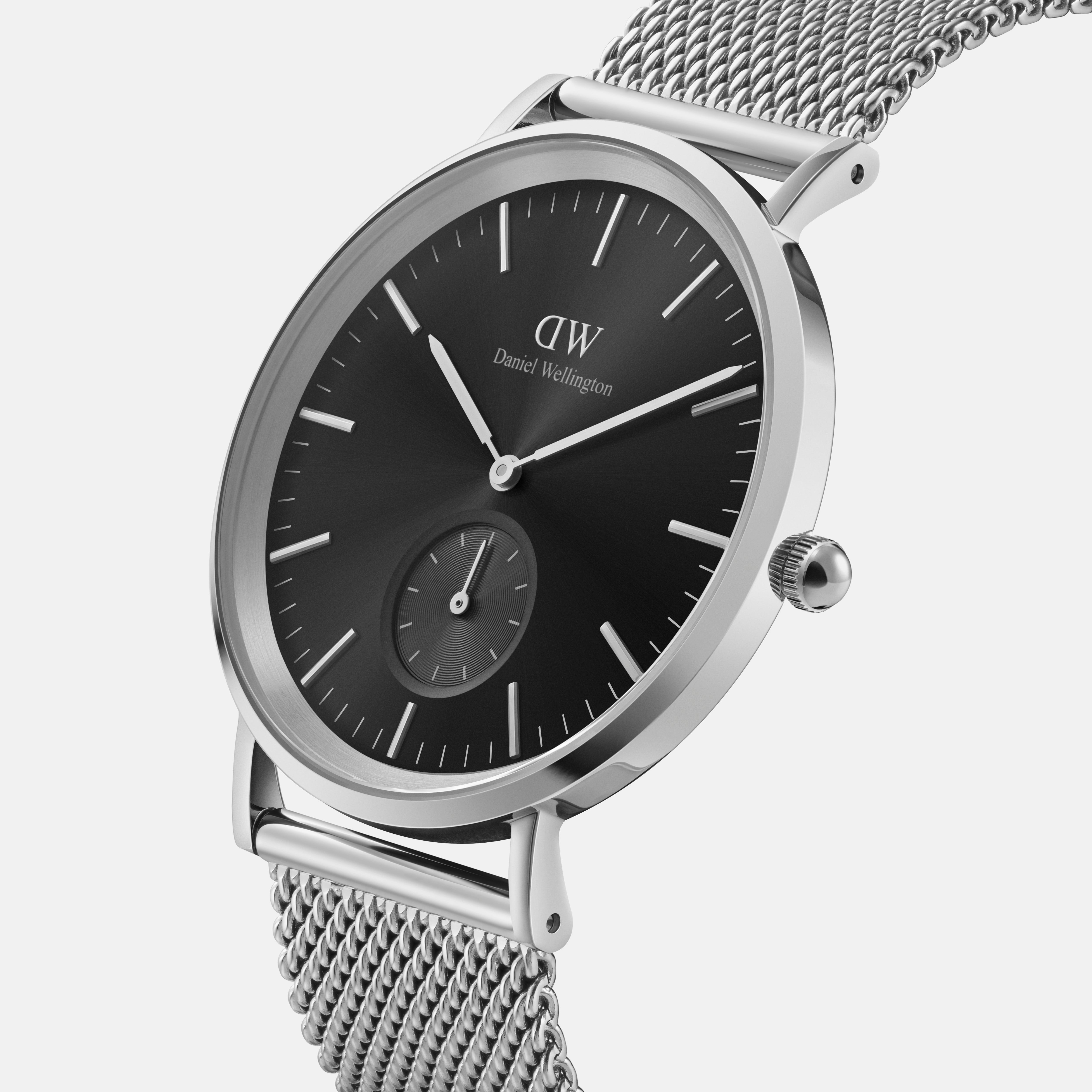 Daniel Wellington Classic Multi-Eye 40 Sterling Silver Onyx Watch