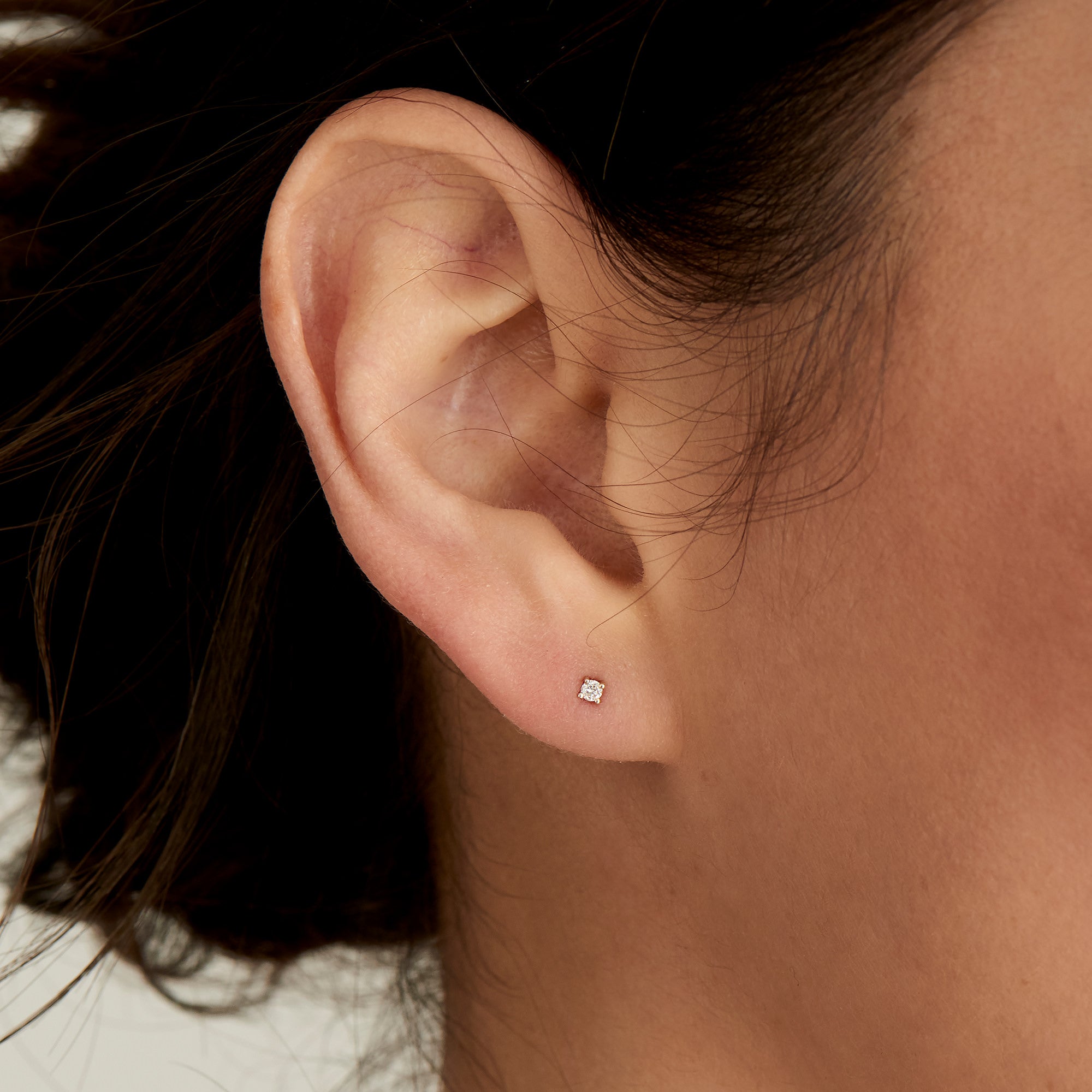 Ania Haie 14kt Gold Stargazer Natural Diamond Single Labret Earring