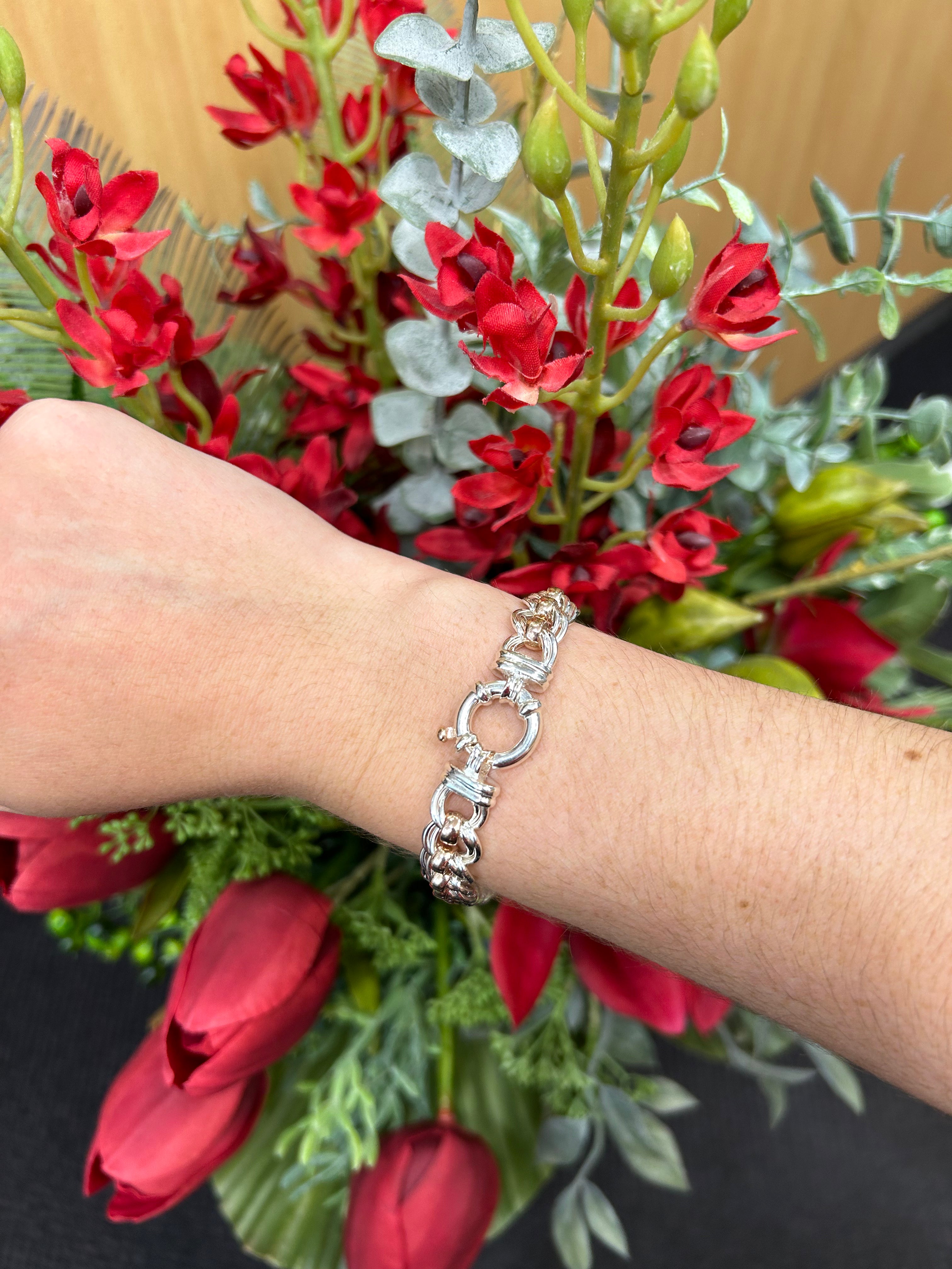 Silver and rose online gold bracelet