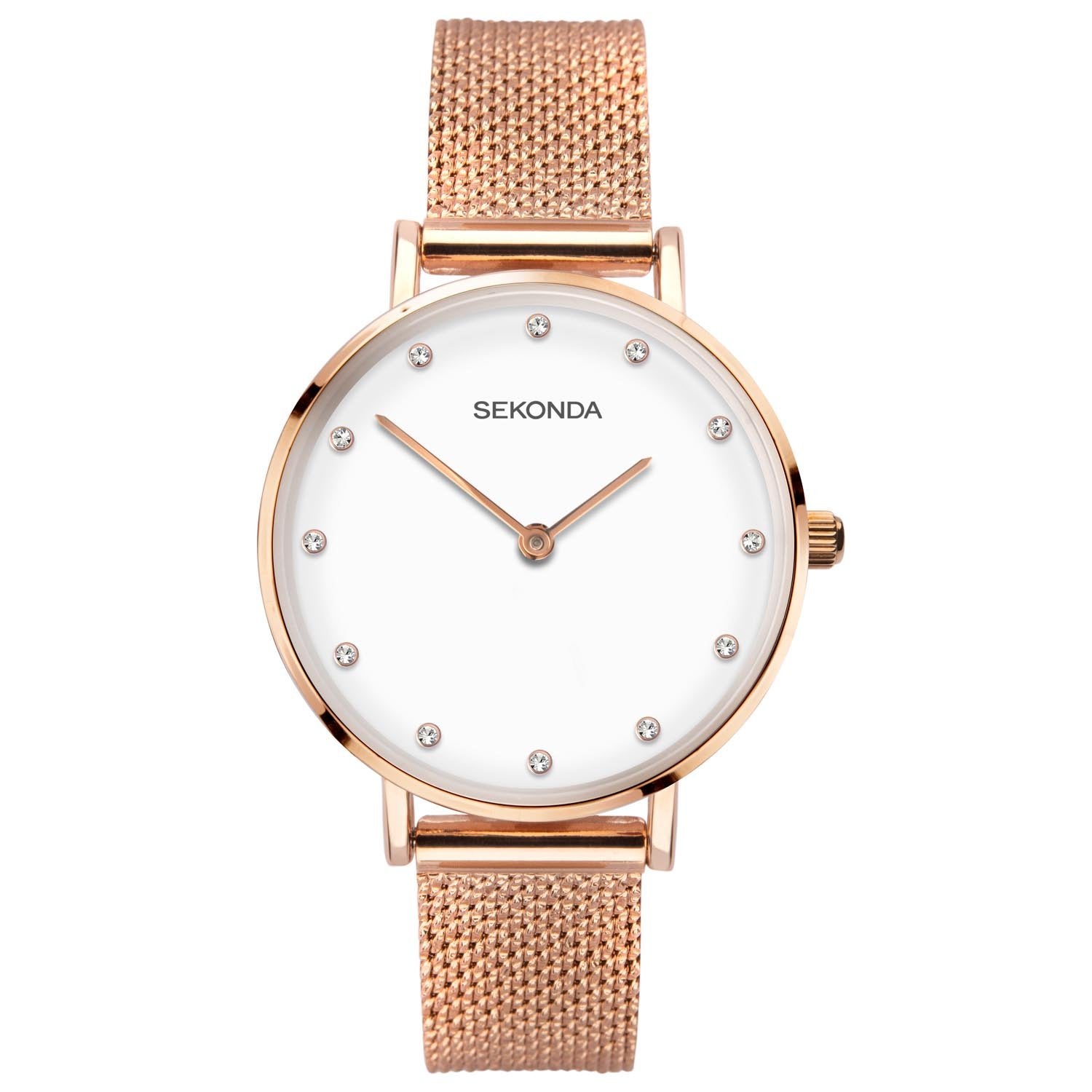 Sekonda Editions Women’s Rose Gold Milanese Bracelet Watch SK40027