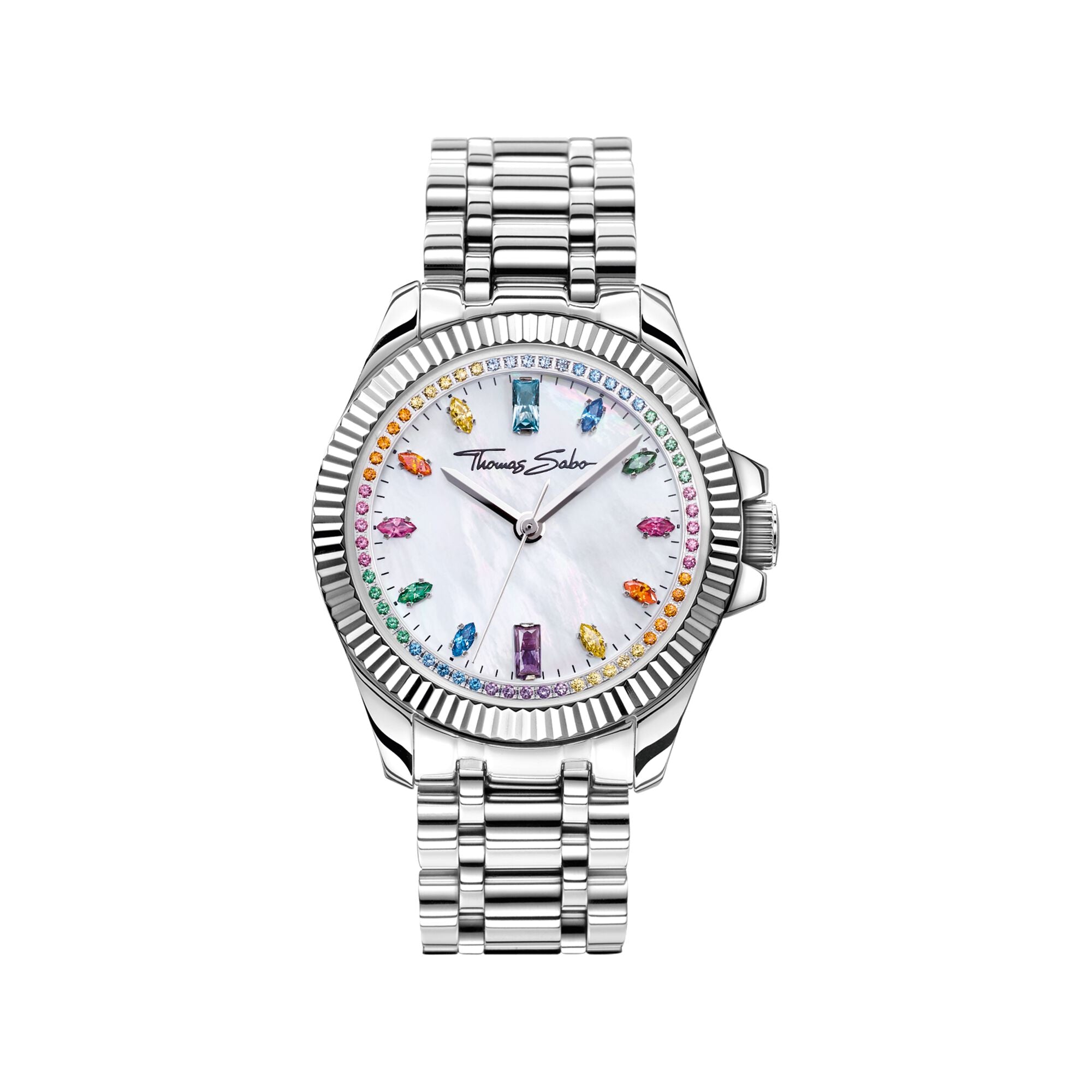 THOMAS SABO Watch for Women Divine Rainbow Silver-Coloured