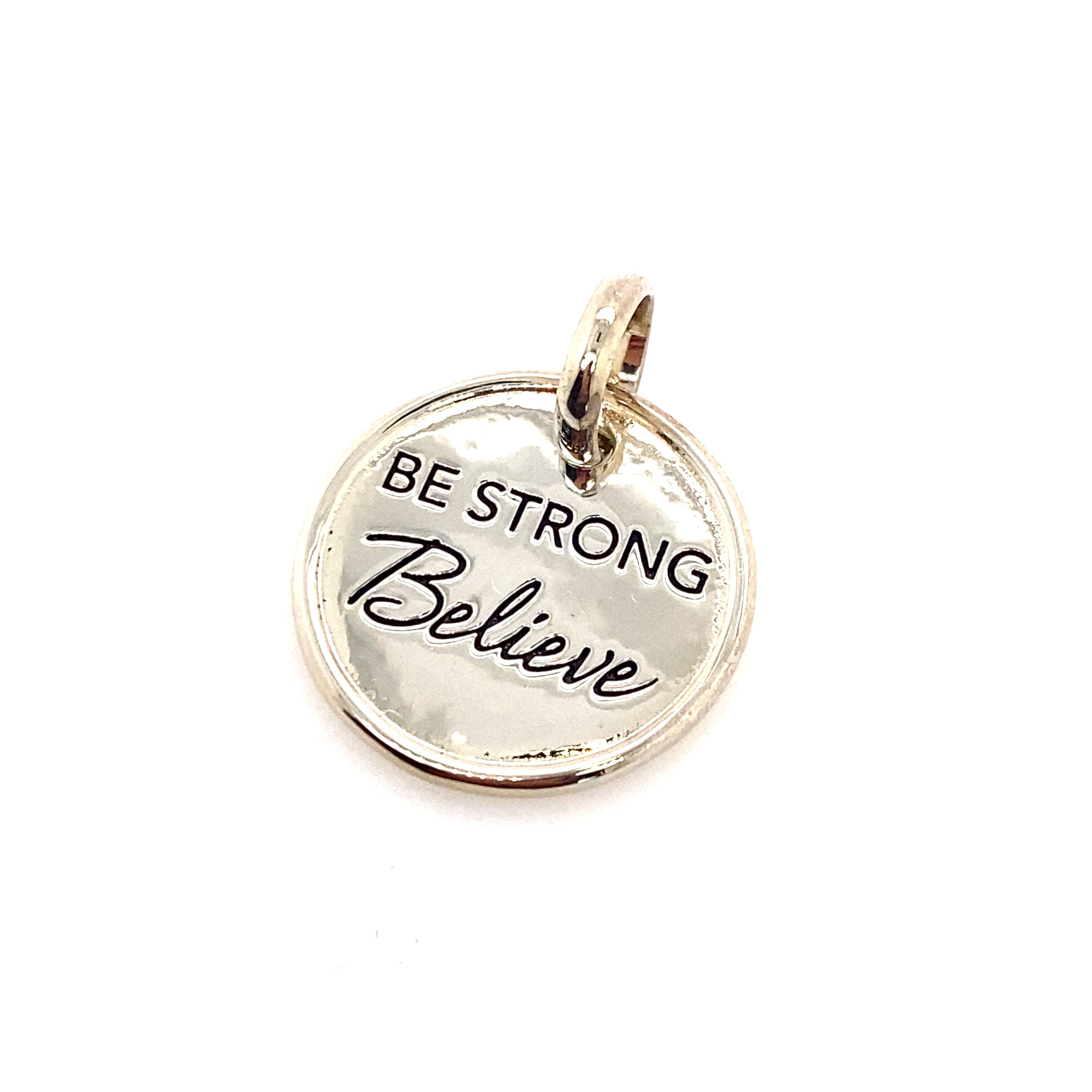 be strong believe pendant charm