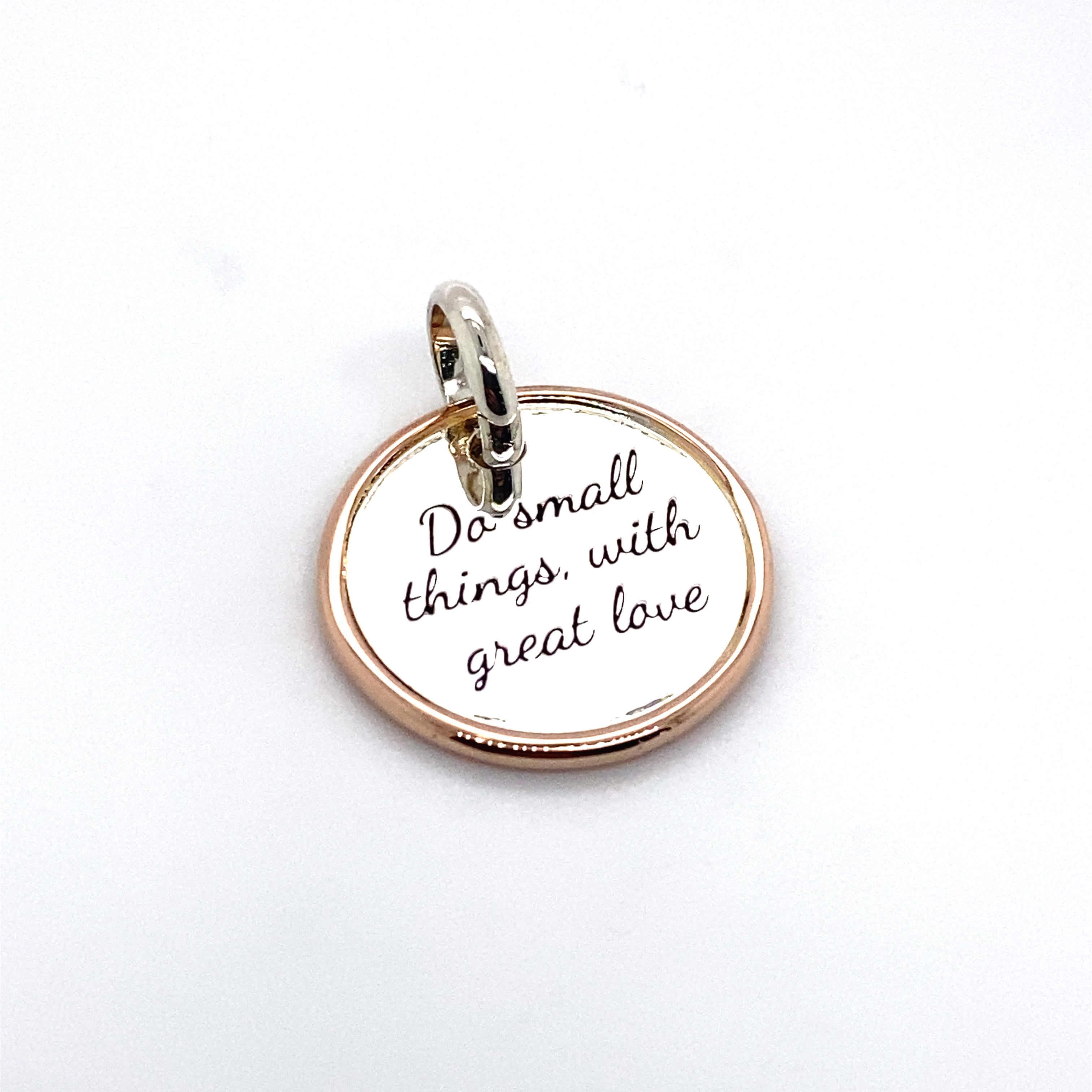 do small things with great love pendant charm