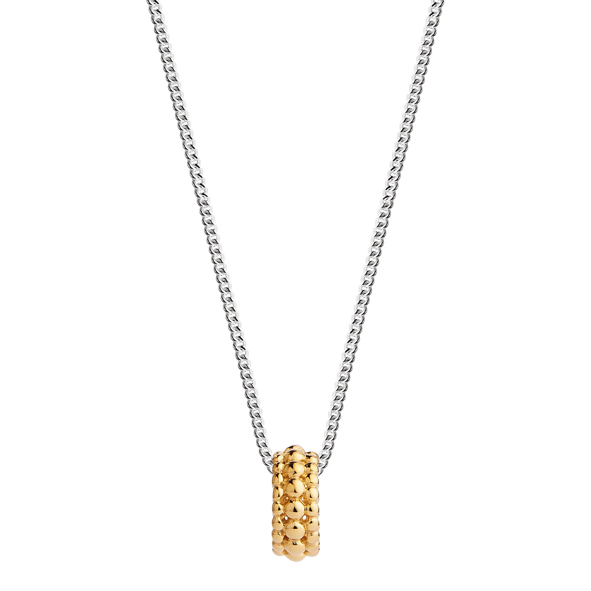 NAJO Chia Silver & Yellow Gold Necklace (45cm+ext)