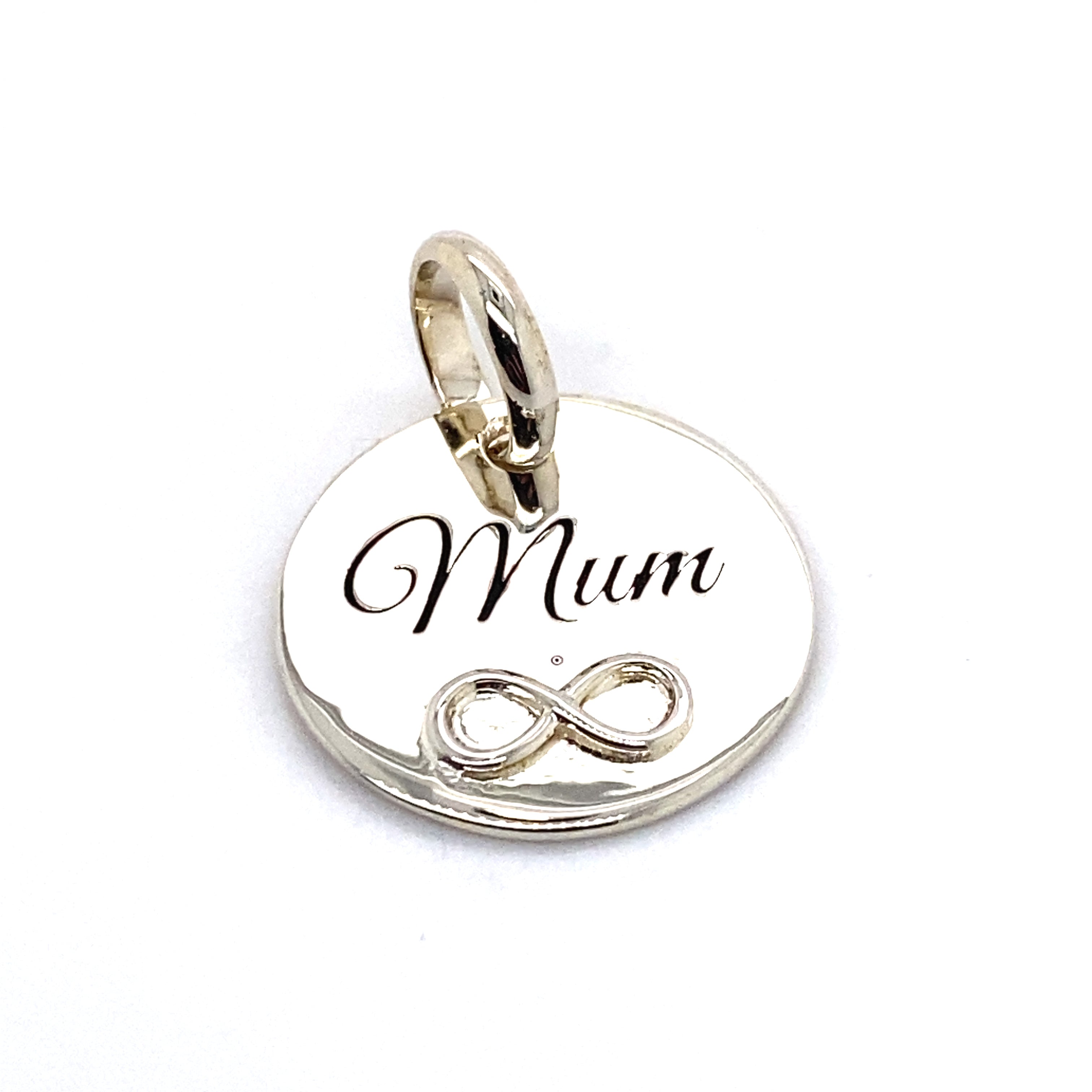 mum infinity pendant charm