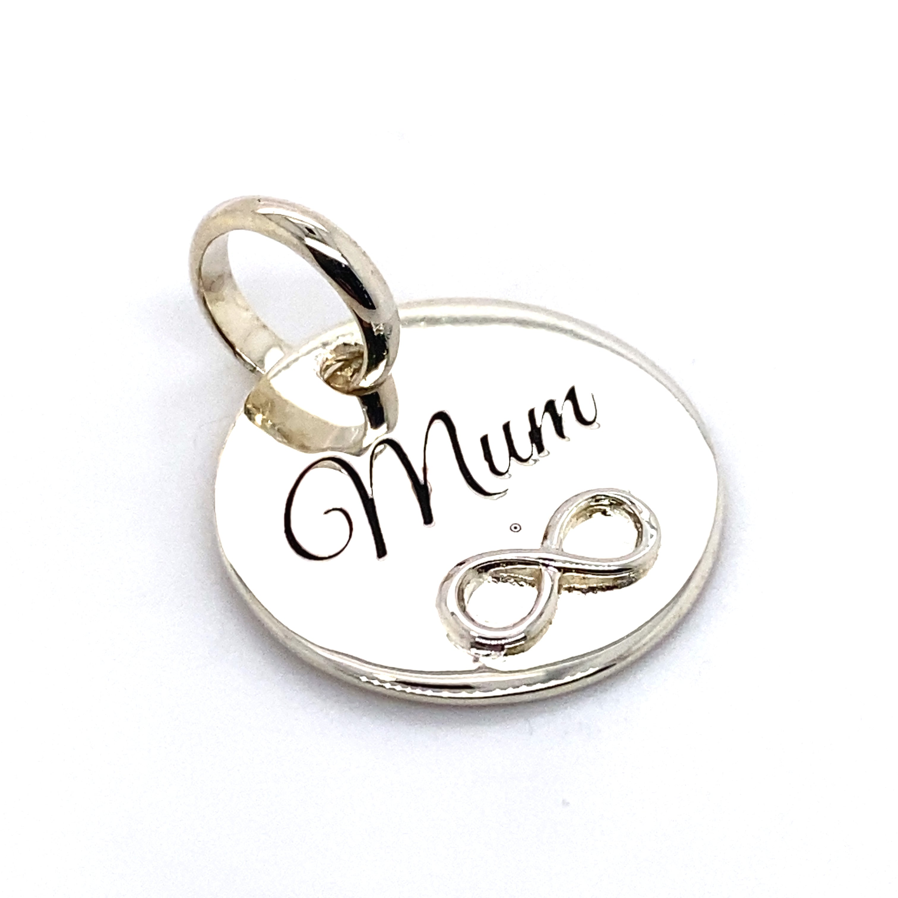 mum infinity pendant charm