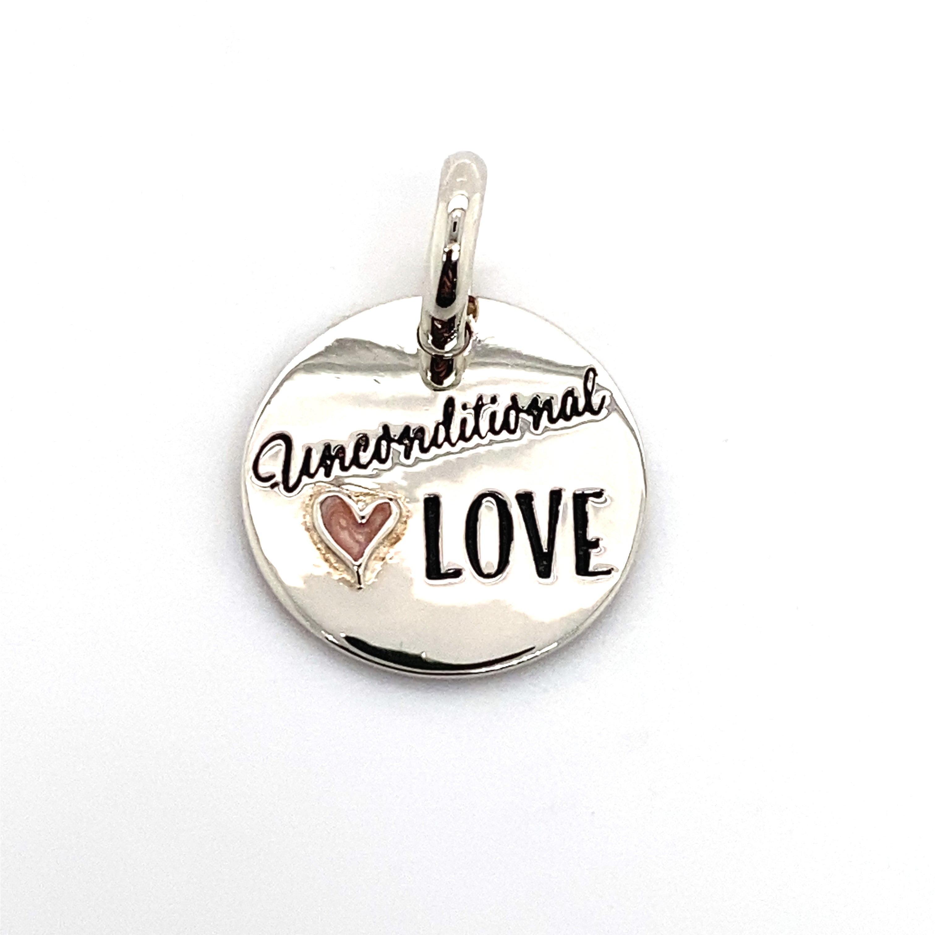 unconditional love pendant charm
