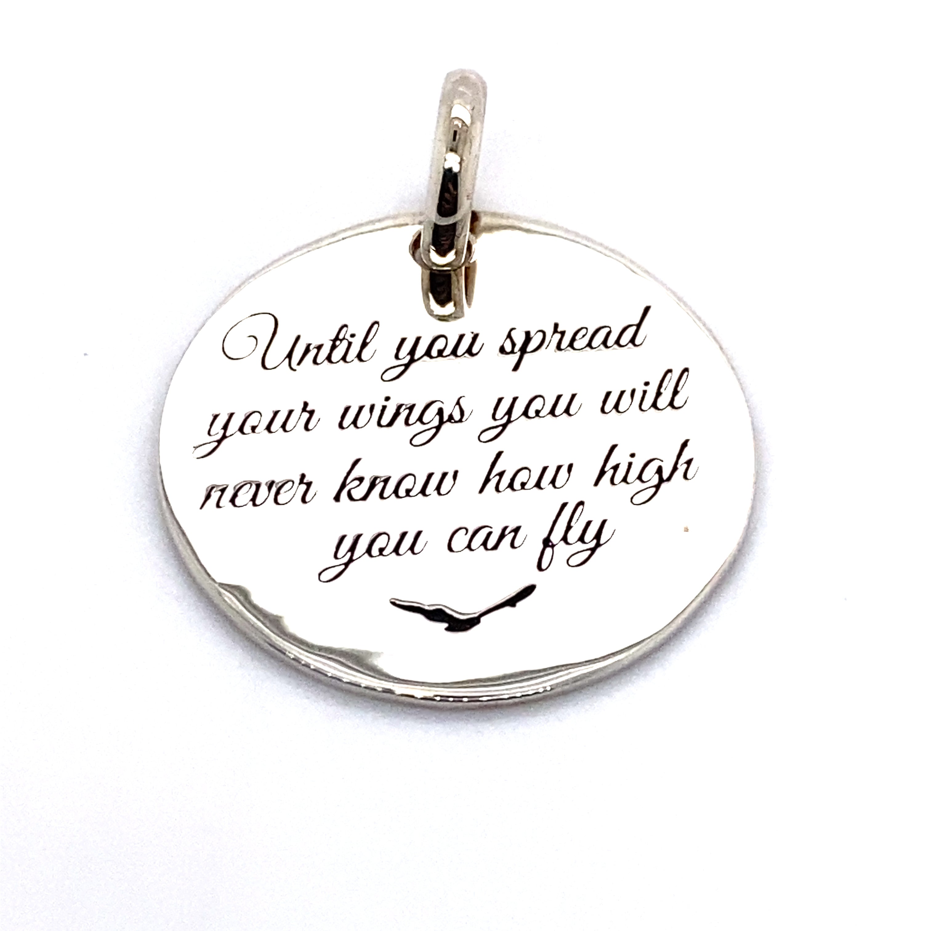 spread your wings pendant charm